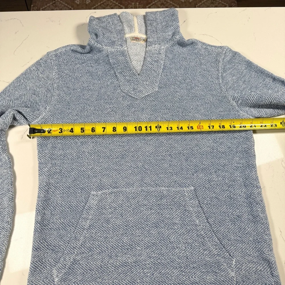 Faherty‎ Whitewater Hoodie Two-Tone Jacquard Herringbone Women’s Size M - Picture 2 of 5